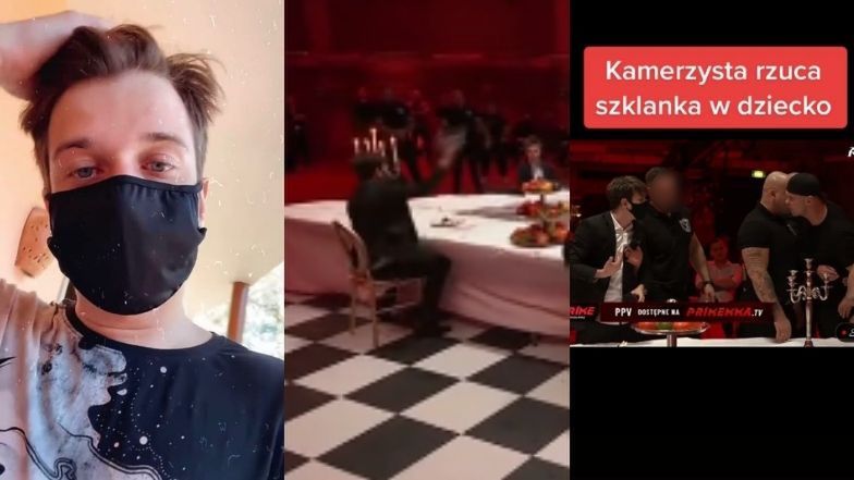 Kamerzysta awanturuje się na konferencji Prime Show MMA