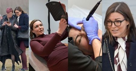 Dawno niewidziana Ilona Felicjańska robi brwi u kosmetyczki na USTAWCE z paparazzi... (ZDJĘCIA)