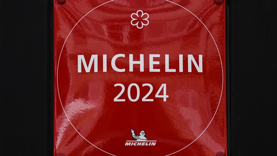 PARIS, FRANCE - JULY 17:   
A one star Michelin sign outisde a restaurant, on July 17, 2024, in Paris France. (Photo by Artur Widak/NurPhoto via Getty Images)
