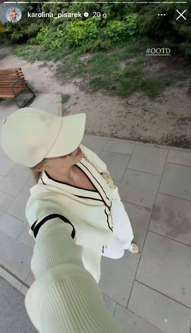 Karolina Pisarek wybrała sweterek w stylu francuskim 