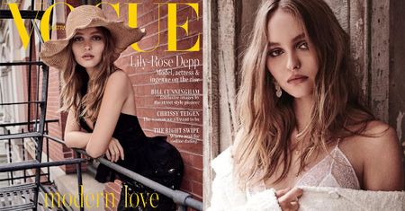 Lily-Rose Depp pozdrawia ze swojej siódmej okładki "Vogue'a"