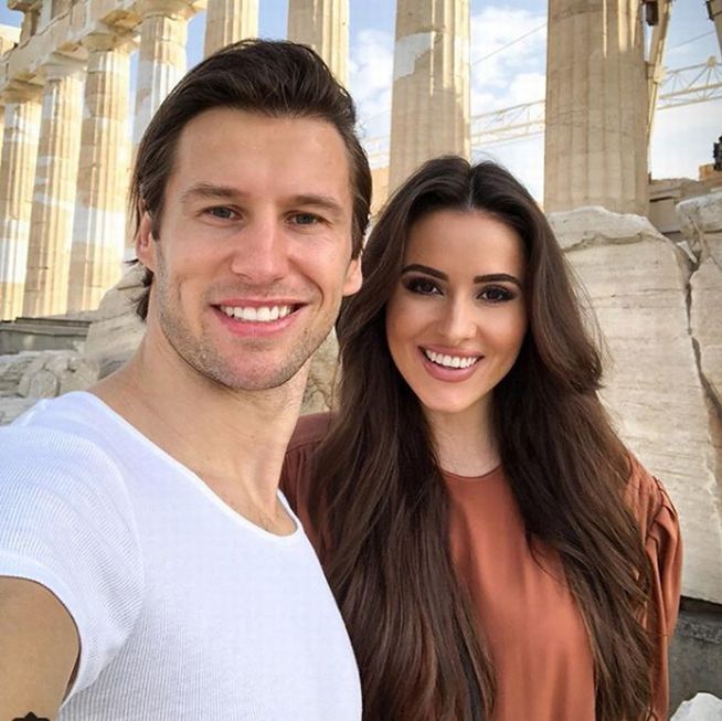 Celia Jaunat i Grzegorz Krychowiak