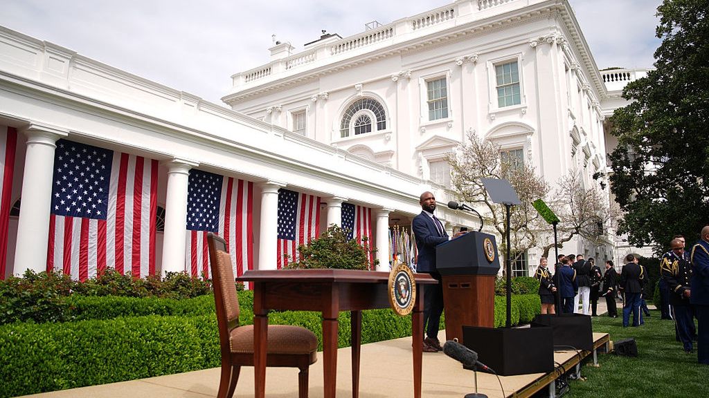 President Trump Holds "Make America Wealthy Again Event" In White House Rose Garden
Andrew Harnik
