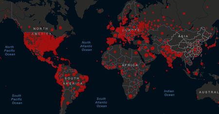 Mapa koronawirusa pokazuje kolejne rekordowe liczby. WHO: dziennie umiera 5 tys. osób