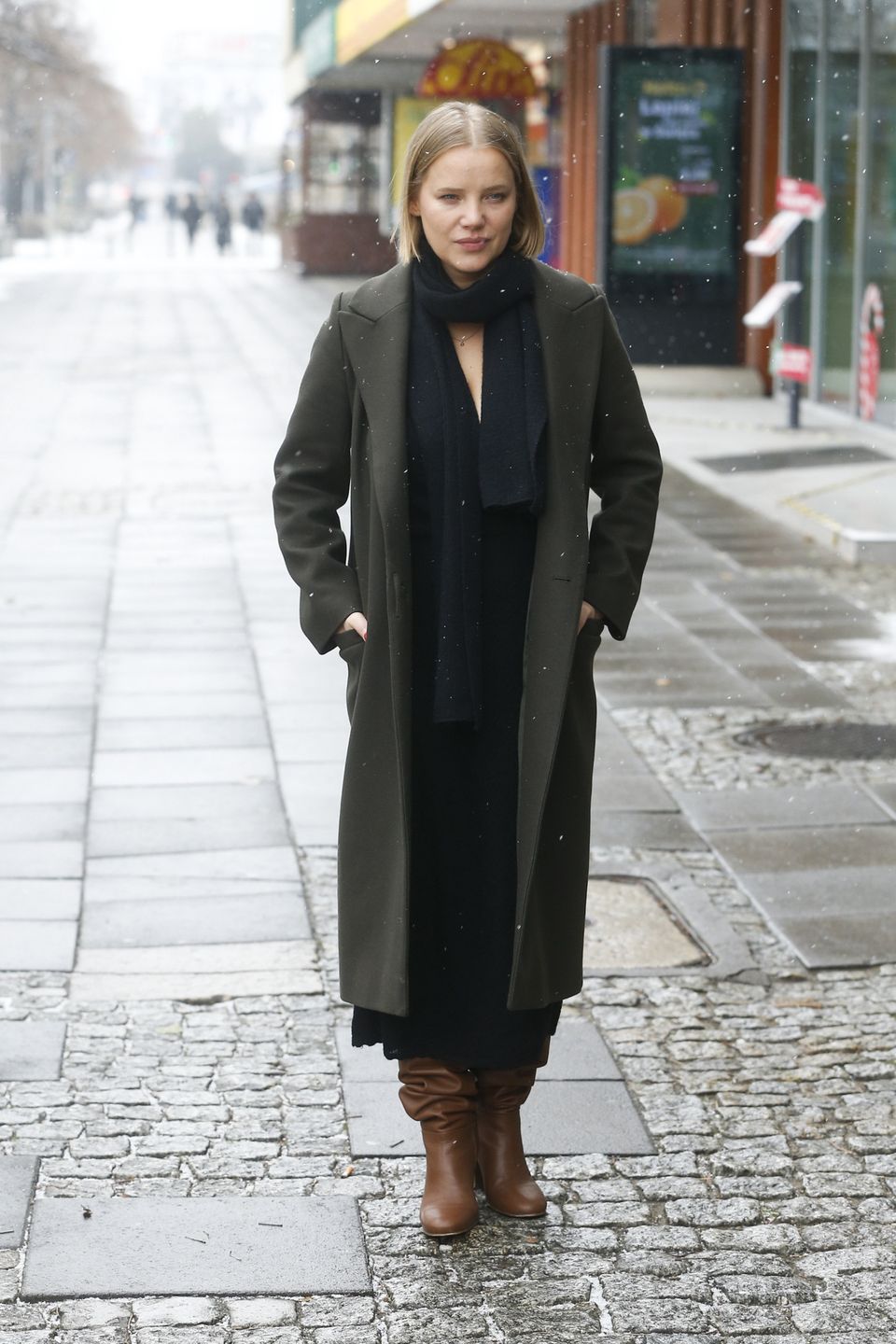 Joanna Kulig pod studiem "Dzień dobry TVN"