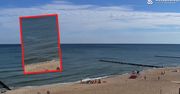 Była 8:50 na plaży w Mielnie. Oto co zarejestrowała kamera