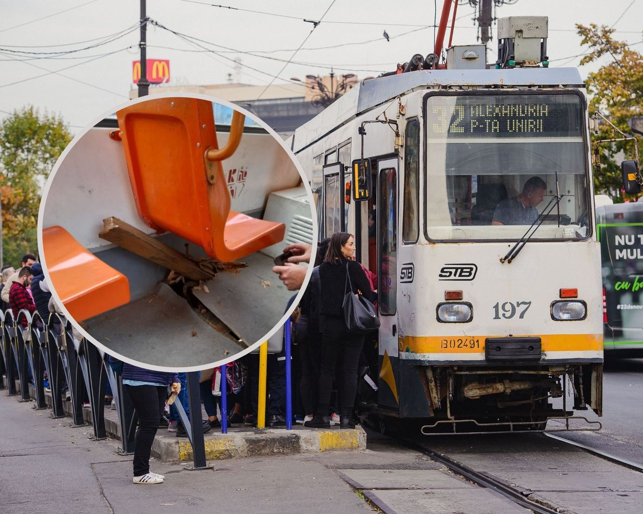 Rumunia. Szyna rozcięła podłogę w tramwaju 