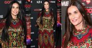 Demi Moore w etnicznej sukience