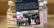 Poznań. Kolejka ludzi do szczepienia przed szpitalem HCP