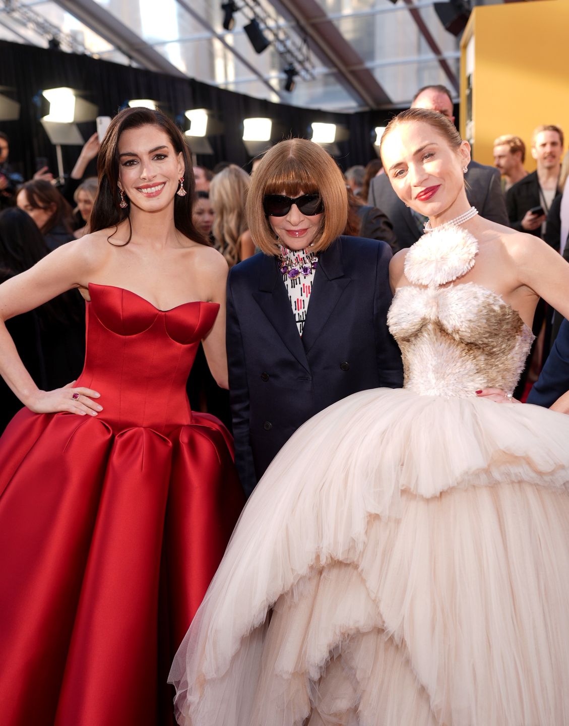 Anne Hathaway, Anna Wintour i Emily Blunt