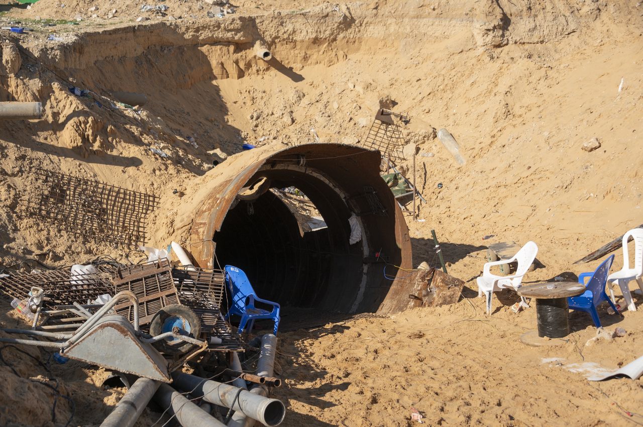 Hamas Tunnel in the Gaza Strip