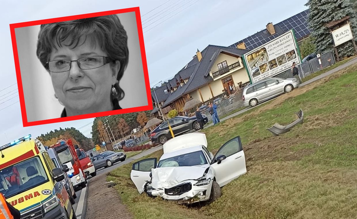 Była posłanka Lucyna Wiśniewska zginęła w wypadku na drodze krajowej nr 9 