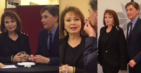 Izabela Trojanowska z serialowym partnerem na bankiecie