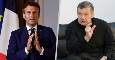 Upokorzyli Macrona. W rosyjskiej telewizji kpiny z prezydenta Francji