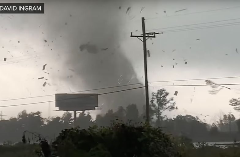 Tornado przeszło przez Teksas. Jest nagranie. Przerażające sceny