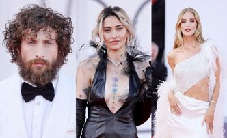 Gwiazdy walczą o uwagę w Wenecji: zarośnięty Aaron Taylor-Johnson, wytatuowana Paris Jackson, eteryczna Rosie Huntington-Whiteley