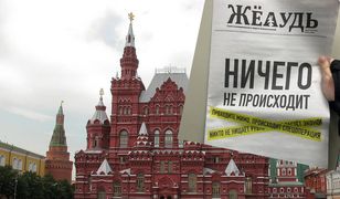 Nietypowa okładka gazety w Moskwie. "Nic się nie dzieje"