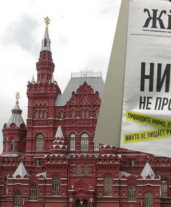 Nietypowa okładka gazety w Moskwie. "Nic się nie dzieje"