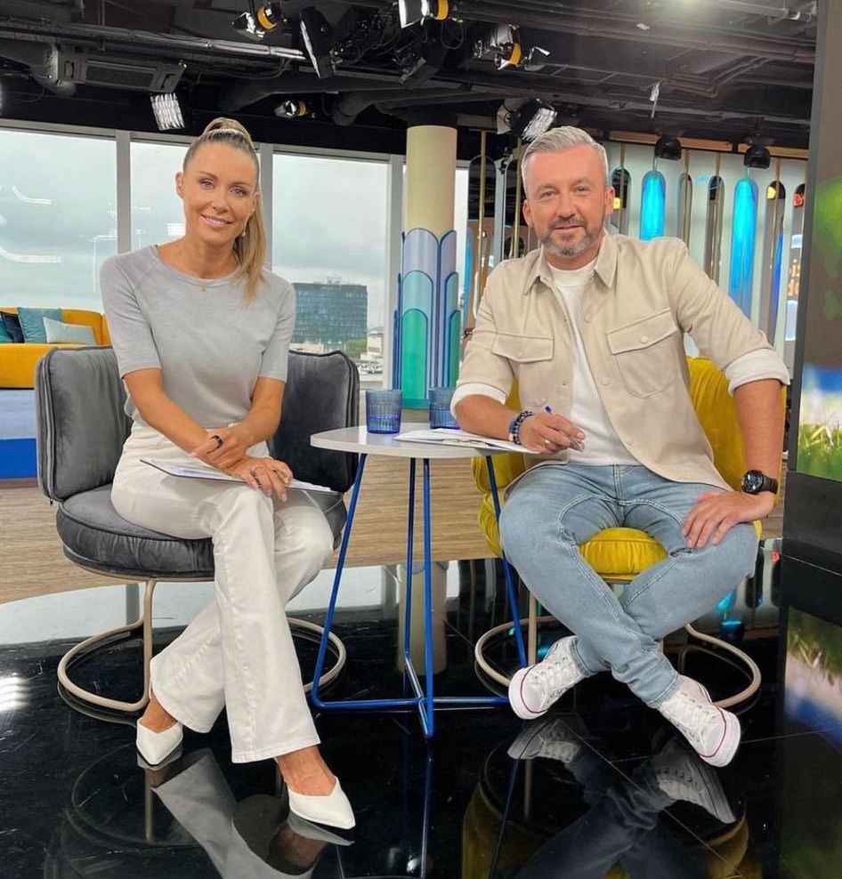 Rodzina Małgorzaty Rozenek na planie "Dzień Dobry TVN"