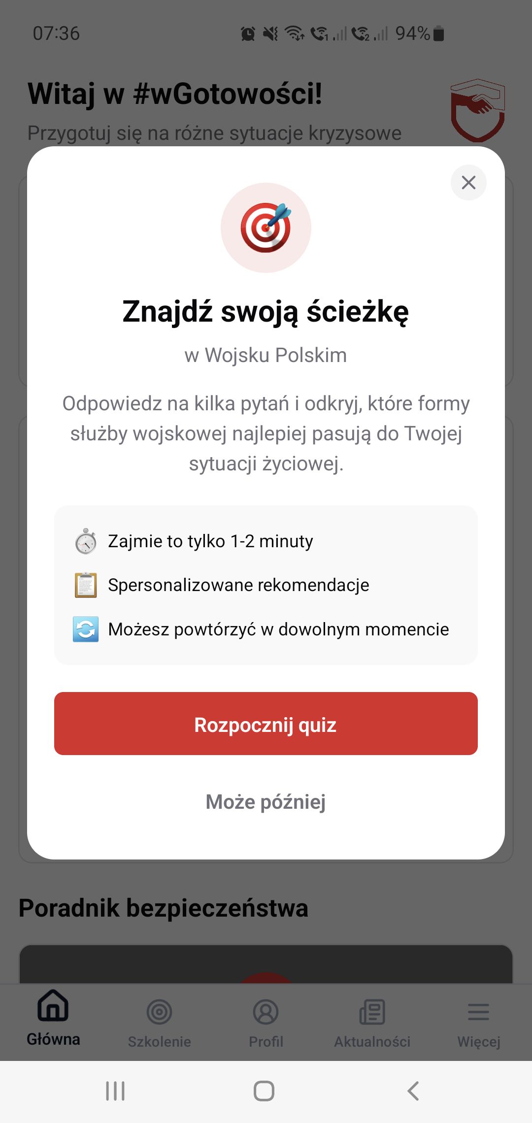 Aplikacja #wGotowości