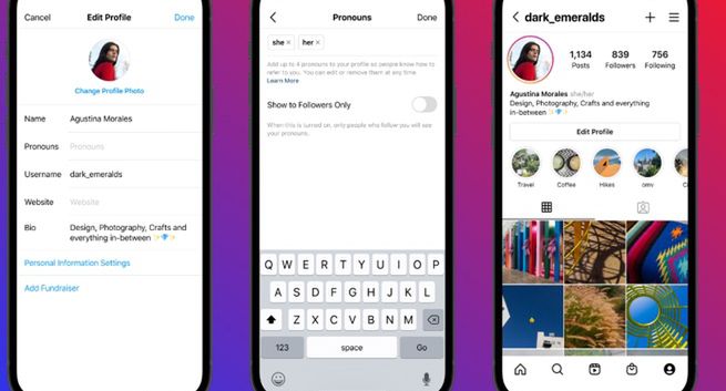 Instagram pozwoli dodać zaimki do profilu