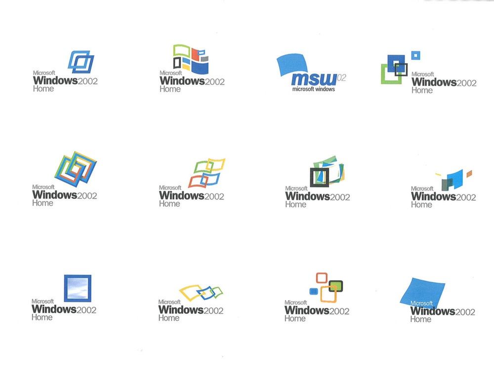 Niewykorzystane logo Windows XP