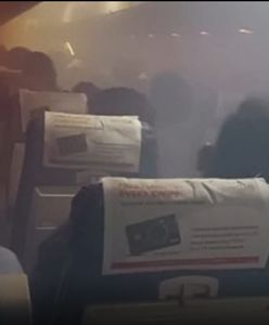 Szok w samolocie. Kabina wypełniła się dymem