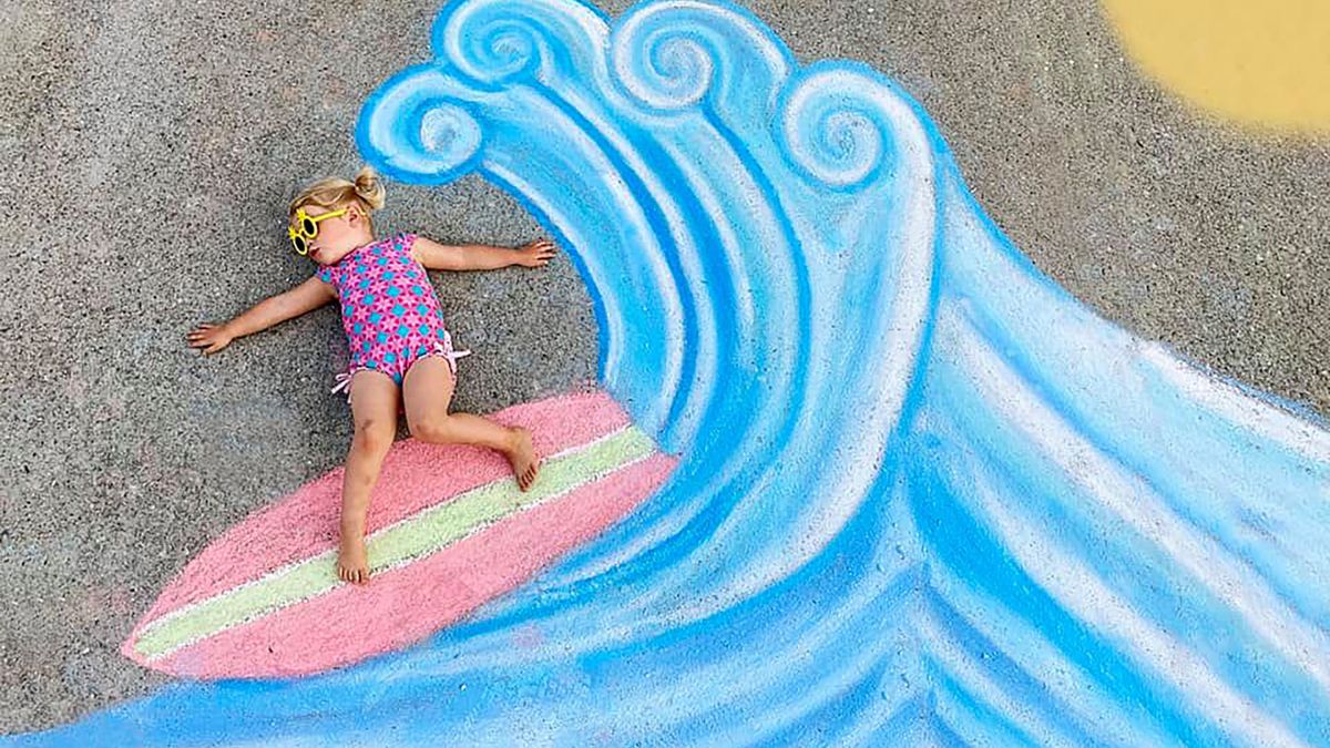 Pomysł na zdjęcia dzieci. Potrzebujesz tylko kredy i smartfona! 1