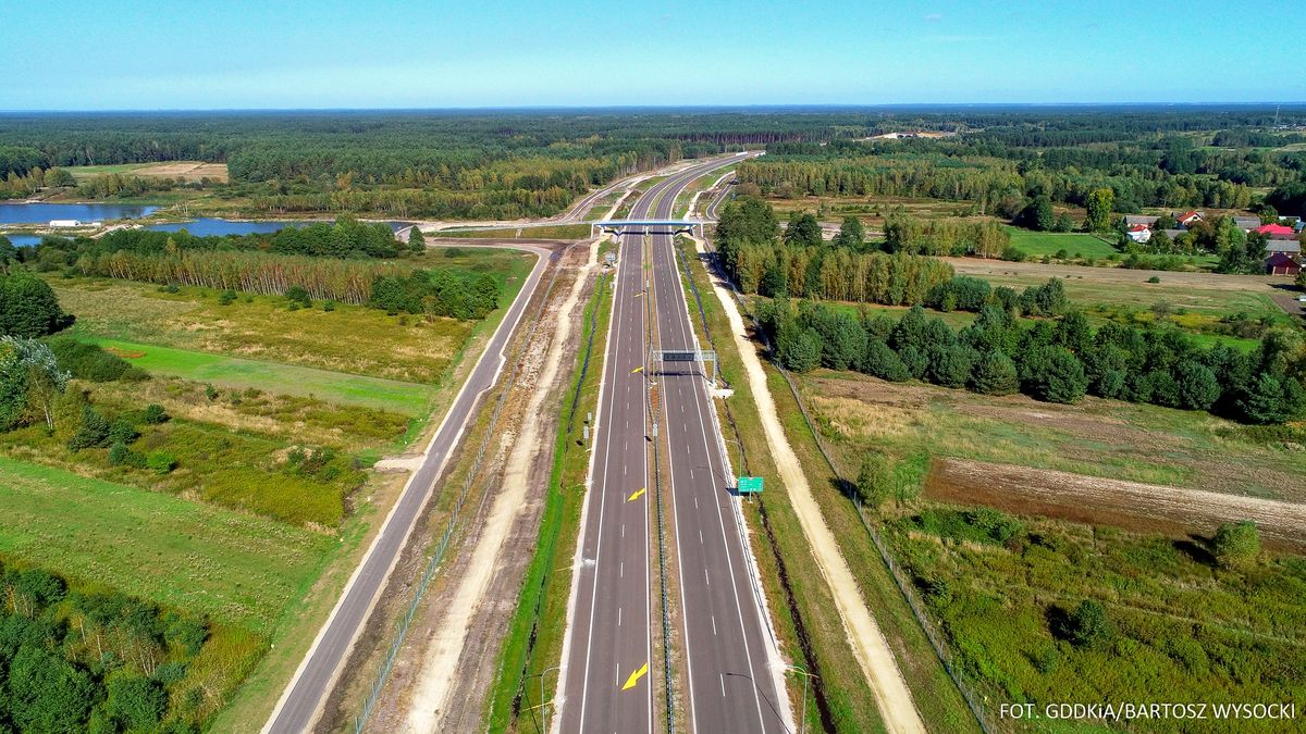 Nowy fragment S19 Lasy Janowskie - Zdziary. 