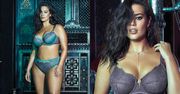 Wyretuszowana Ashley Graham reklamuje bieliznę