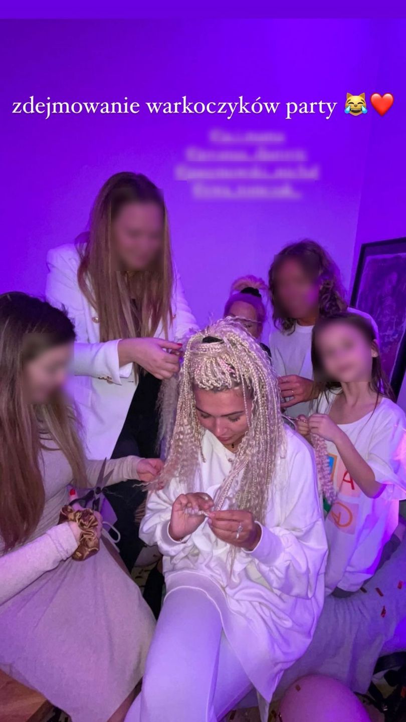 Sandra Kubicka pozbywa się warkoczyków