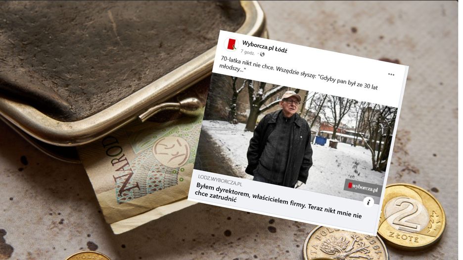 70-latek szuka pracy i mieszkania