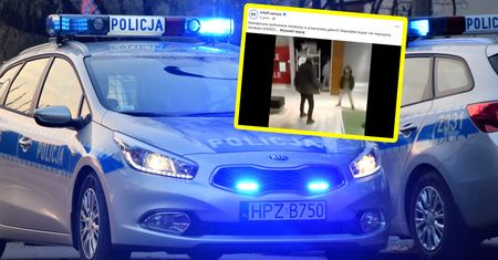 Stali i nagrywali. Szokujące sceny w galerii. Nagle wyciągnął młotek