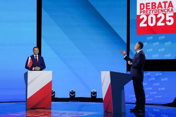Trzaskowski zapytał Nawrockiego o cła Trumpa. "Powiem panu, co załatwiłem w Białym Domu"