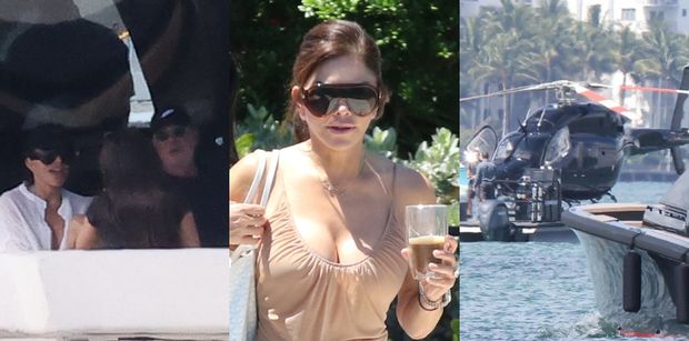 U Jeffa Bezosa i Lauren Sanchez bez zmian: podróż prywatnym helikopterem, błogi relaks na jachcie, wizyta na "wyspie bogaczy" (ZDJĘCIA)