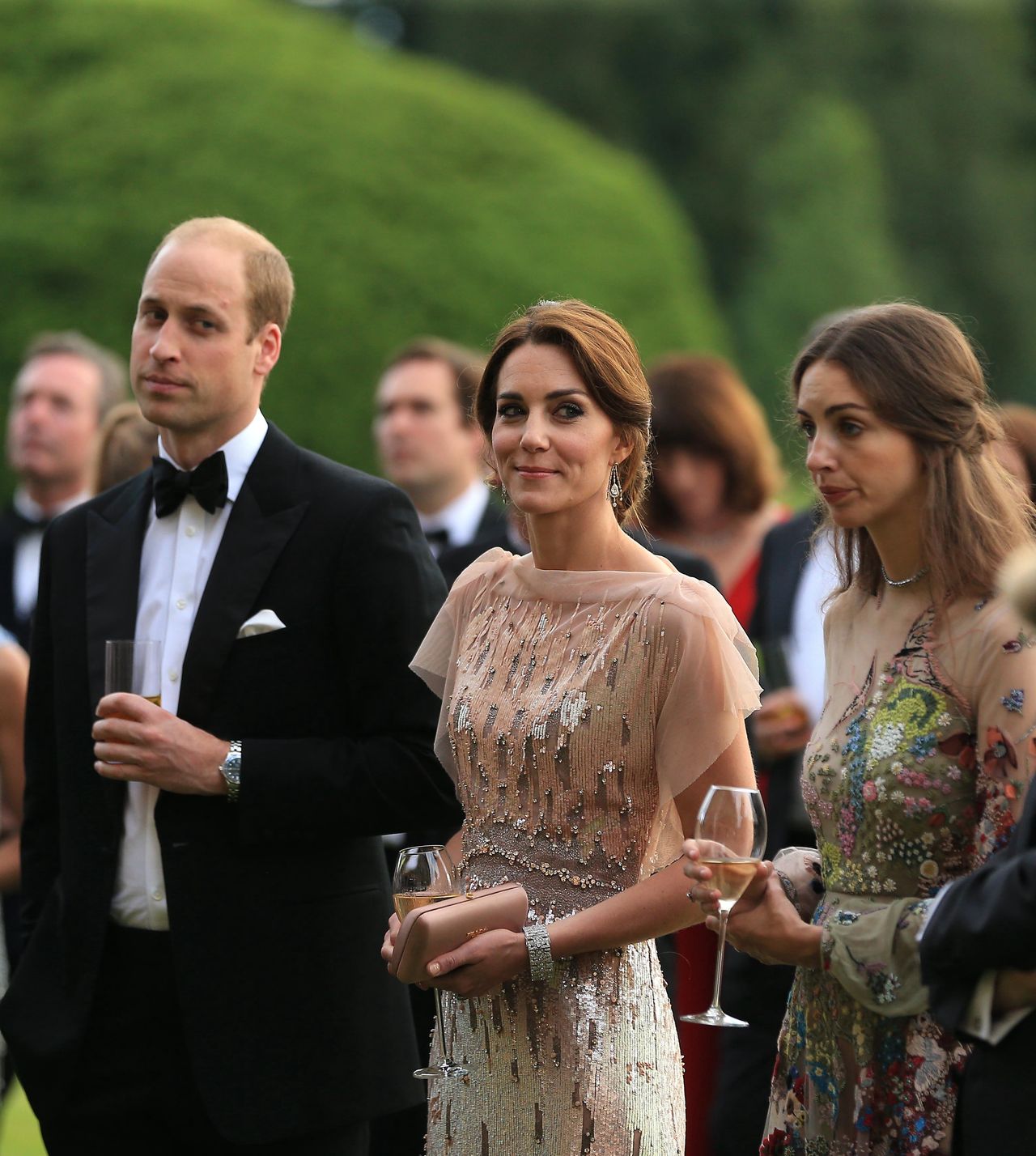 Książę William, księżna Kate i Rose Hanbury