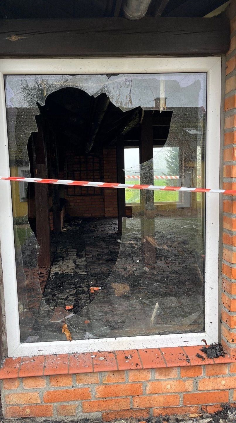 Pożar we wsi Chwalimie