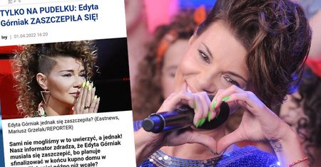 Edyta Górniak REAGUJE na nasz primaaprilisowy żart o tym, że się zaszczepiła: "TO FAJNE W SUMIE"