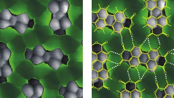 Pierwsze w historii zdjęcie wiązań wodorowych 1