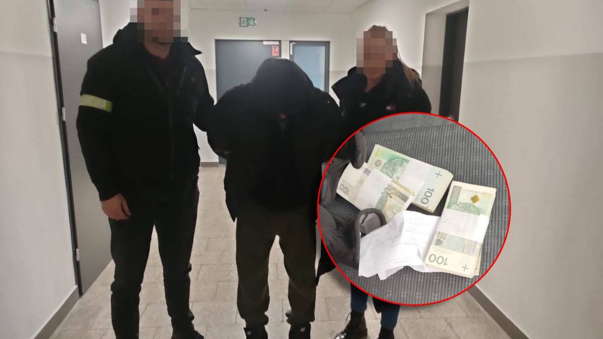 Fałszywy policjant z pieniędzmi zatrzymany po pościgu