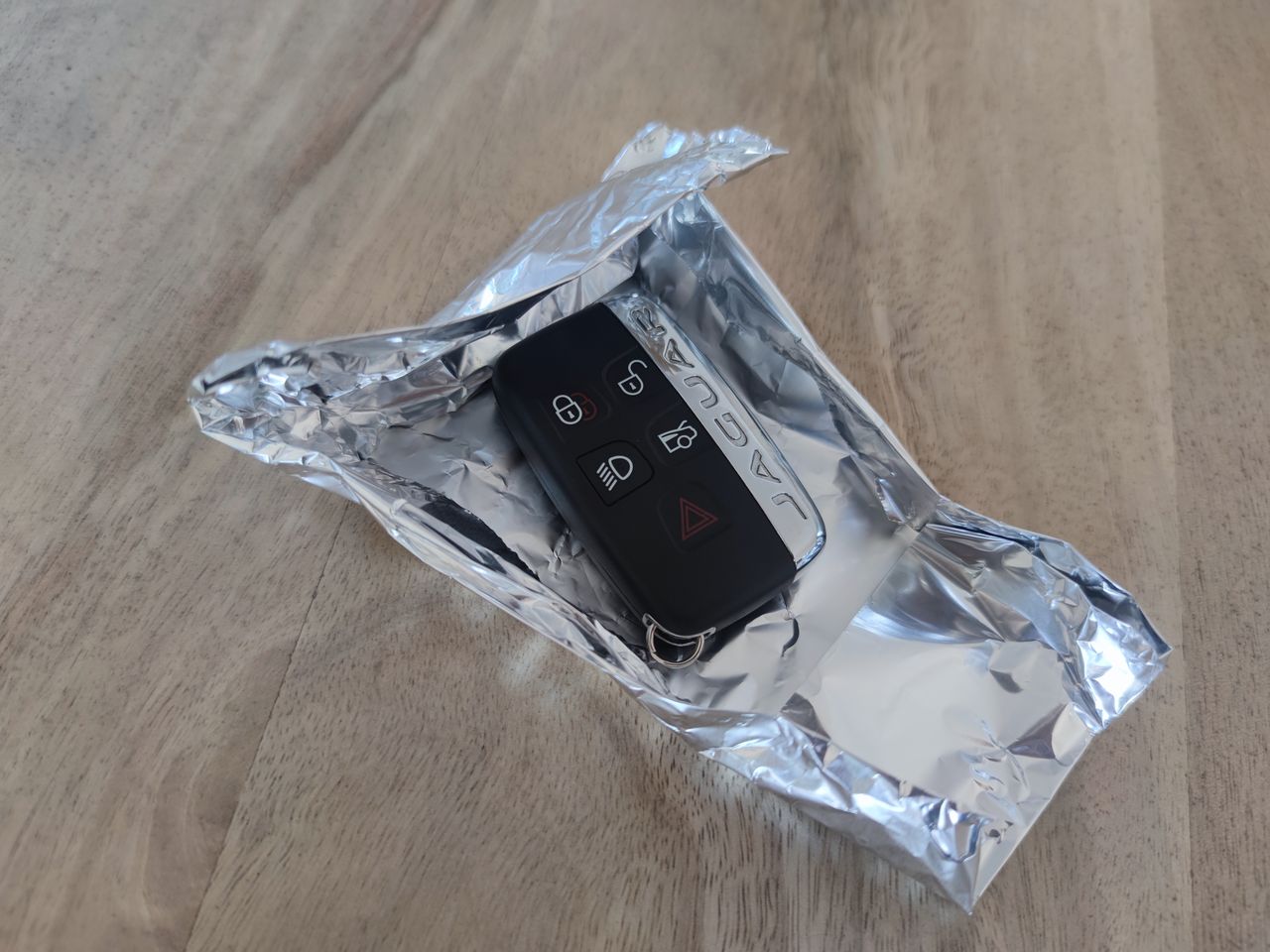 Foil-wrapped key fobs: A simple deterrent to relay car theft