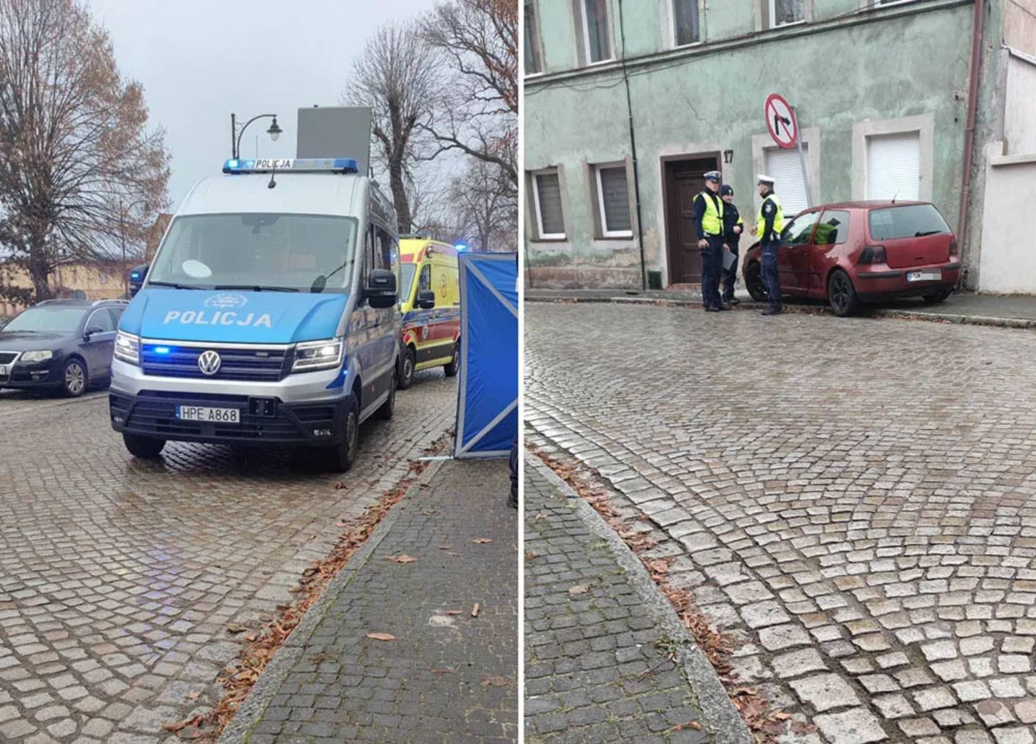 Taka tragedia przed świętami. Pijany kierowca volkswagenem śmiertelnie potrącił kobietę na chodniku w Nowym Miasteczku