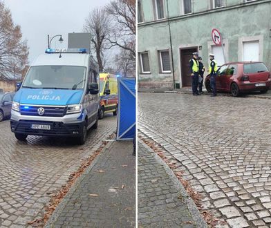 Taka tragedia przed świętami. Pijany kierowca volkswagenem śmiertelnie potrącił kobietę na chodniku w Nowym Miasteczku