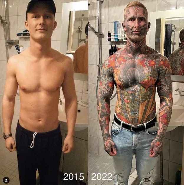 Tristan Weigelt "przed" i "po"