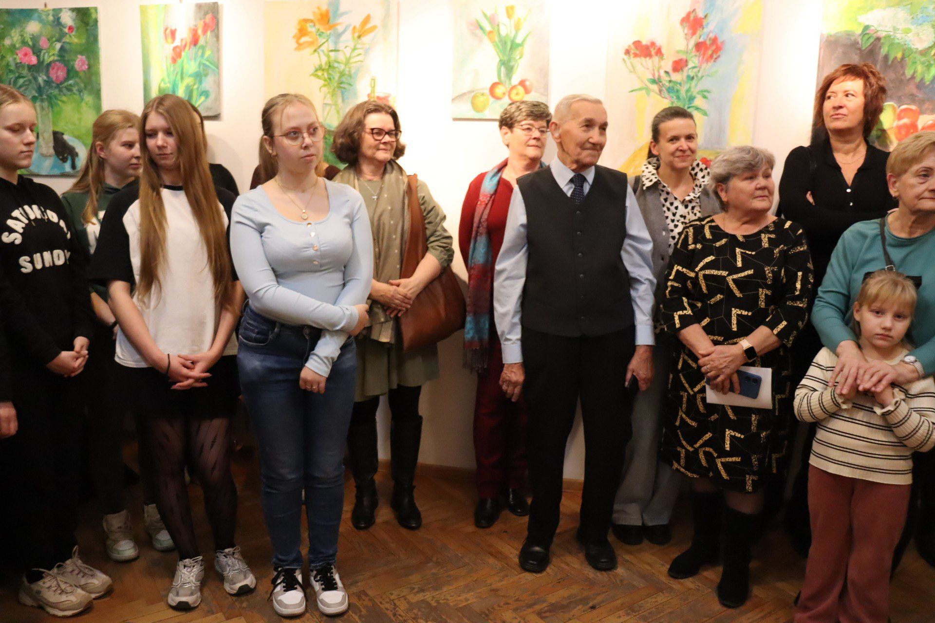 Wernisaż Janusza Jankowskiego w Domu Kultury w Łęczycy