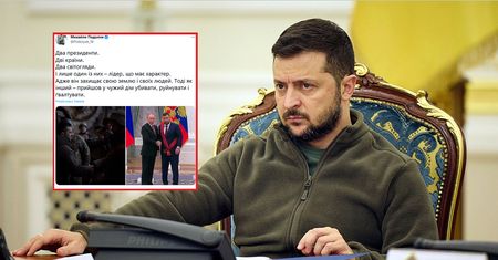 Tak porównał Putina i Zełenskiego. Pokazał dwa zdjęcia