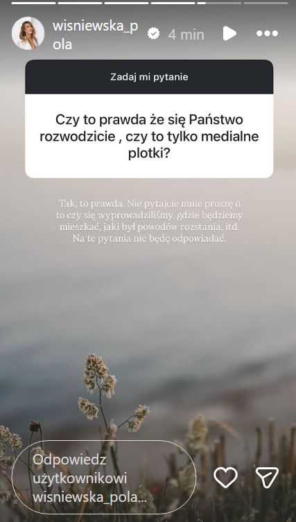 Pola Wiśniewska zabrała głos 