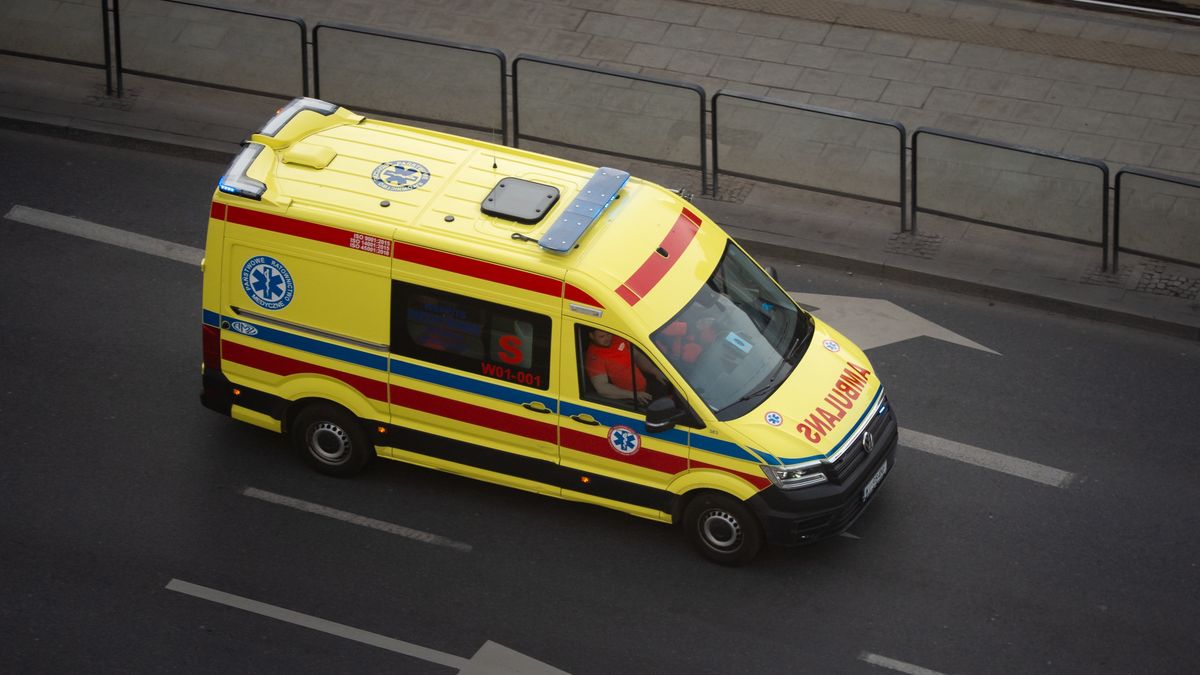 Elevated Views Of Warsaw
A Volkswagen specialist ambulance of WSPRiTS Meditrans (fleet number: W01-001, registration WI984NF) drives along Marszalkowska Street, viewed from a high floor, in Warsaw, Poland, on March 1, 2026. (Photo by Mateusz Wlodarczyk/NurPhoto via Getty Images)
NurPhoto
emergency vehicle, emergency medical service, ambulance service, widok z gory, polska, srodmiescie, specialist ambulance, ratownictwo medyczne, elevated view, warsaw city center, meditrans, warsaw street scene, ruch uliczny, centrum miasta, ogólne, city center, city traffic, urban transport, centrum warszawy, warsaw city centre, volkswagen ambulance, pojazd uprzywilejowany, warszawa, wi984nf, miasto, karetka, miasta, rescue service, pogotowie ratunkowe, wsprits meditrans, marszalkowska, marszalkowska street, fleet number w01-001, w warszawie