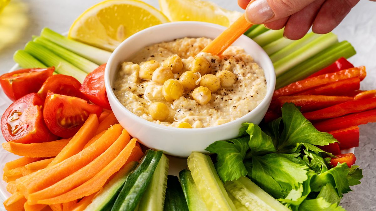Hummus z warzywami