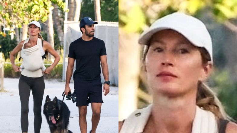 Gisele Bundchen na rodzinnym spacerze 